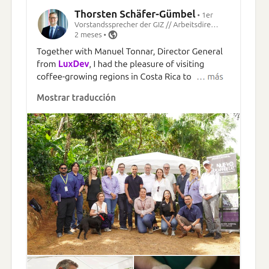 Visita de Thorsten Schäfer Gümbel · GIZ
